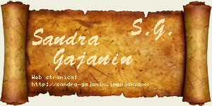 Sandra Gajanin vizit kartica
